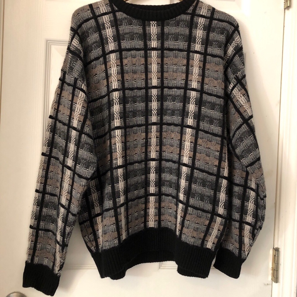 vintage knit dad sweater